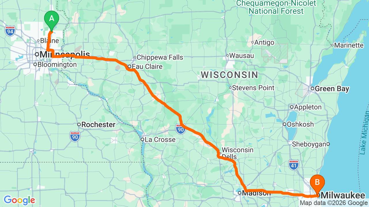 Minneapolis to Milwaukee — A Motorcycle Ride by Brad W