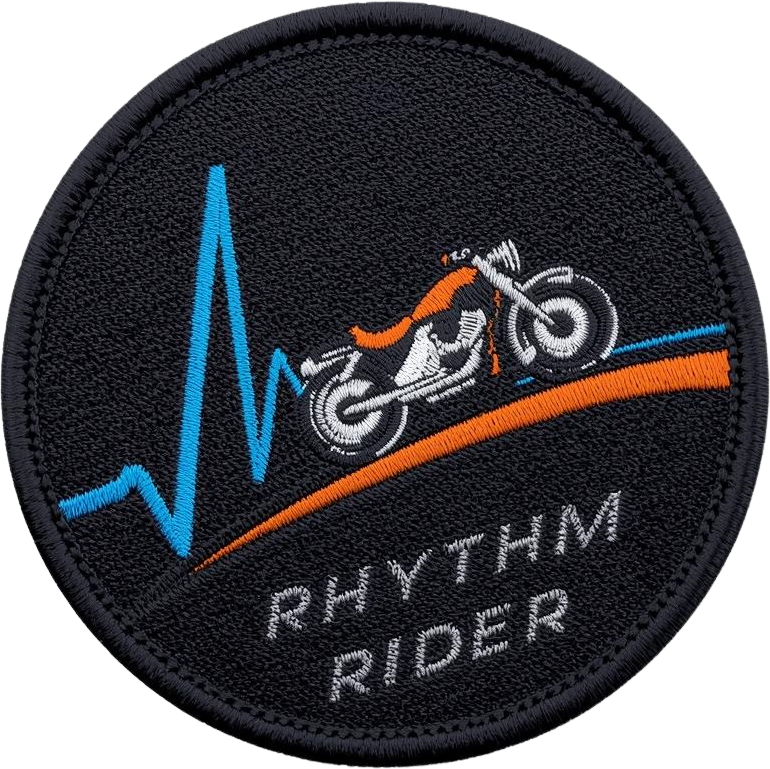 Gread Ruff Rider Patch Rhythm Rider | BikerGeo Patch